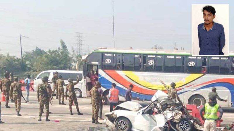 ঢাকা-মাওয়া এক্সপ্রেসওয়েতে বাসচাপায় ছয় মৃত্যু: ঘাতক চালক গ্রেফতার